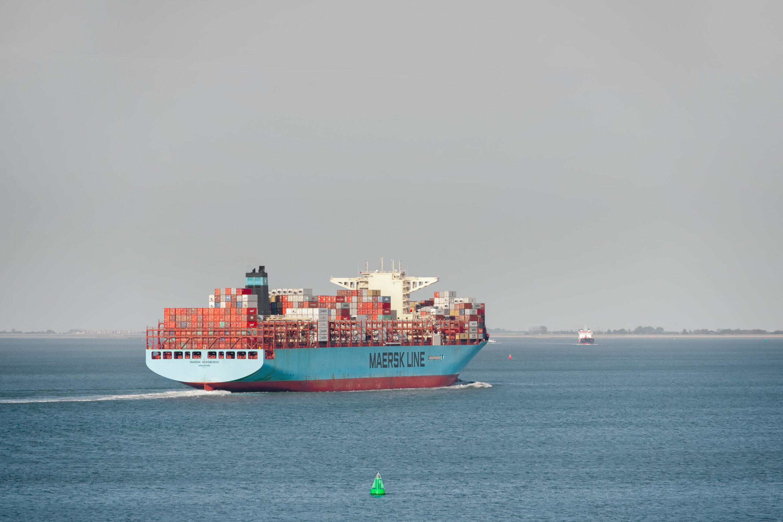 container vessel at sea illustrating Silverstream presence in global container shipping